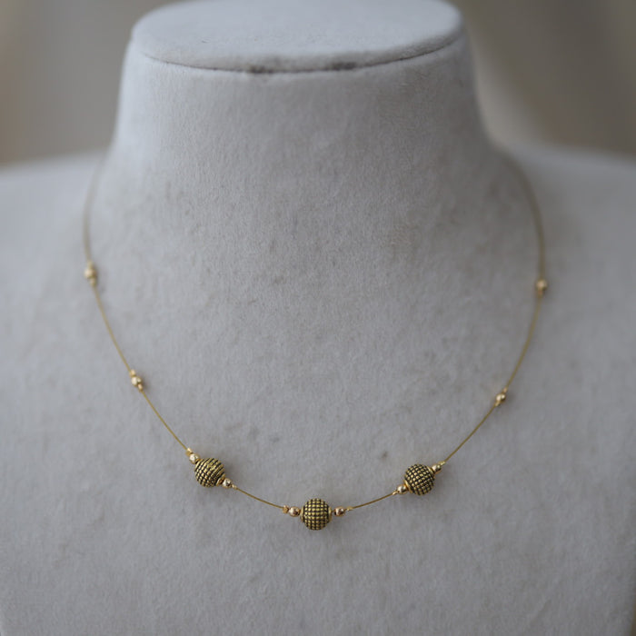 Antique invisible pendant necklace IN456