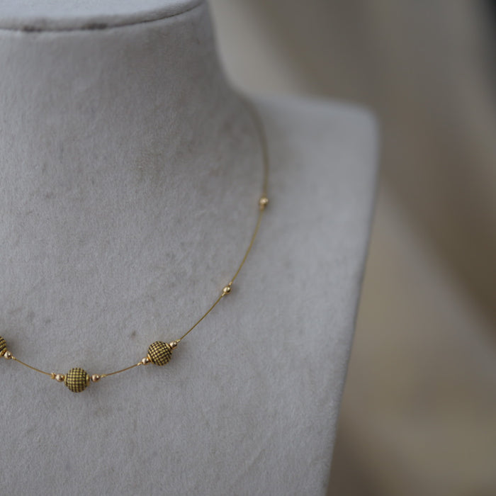 Antique invisible pendant necklace IN456