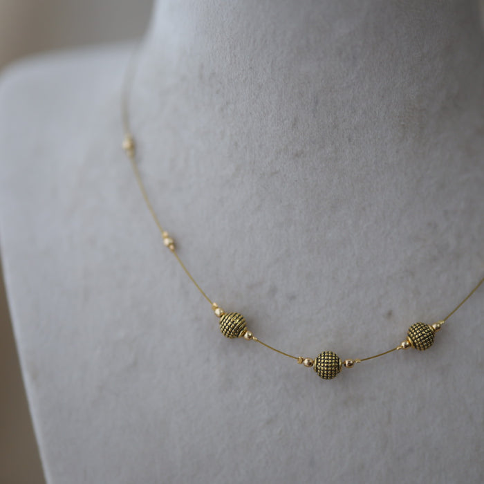 Antique invisible pendant necklace IN456