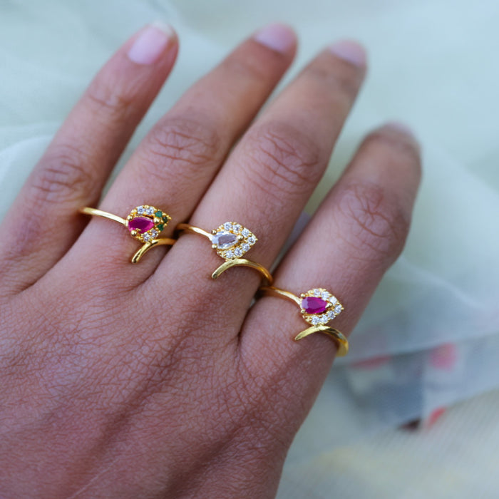 Heritage gold plated rings HRS0028