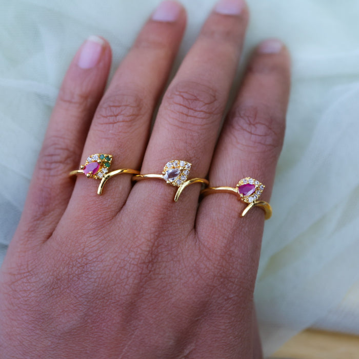 Heritage gold plated rings HRS0028