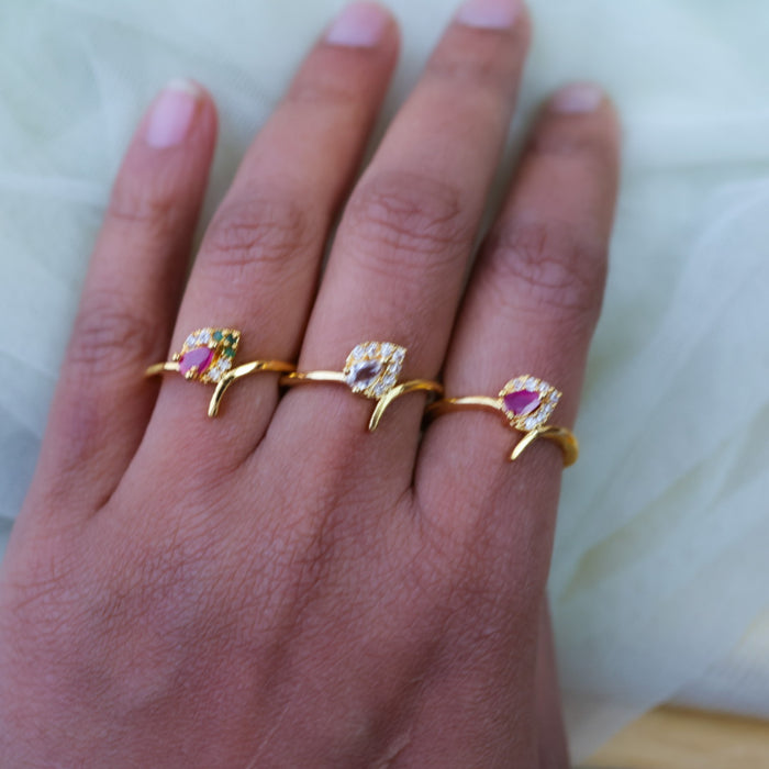 Heritage gold plated rings HRS0028