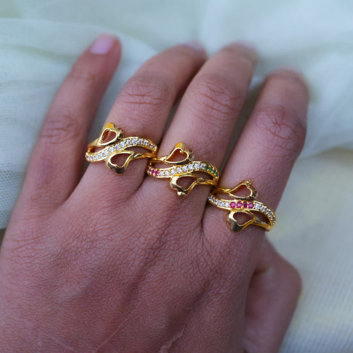 Heritage gold plated rings HRS0029