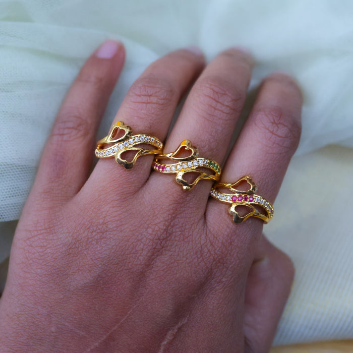 Heritage gold plated rings HRS0029