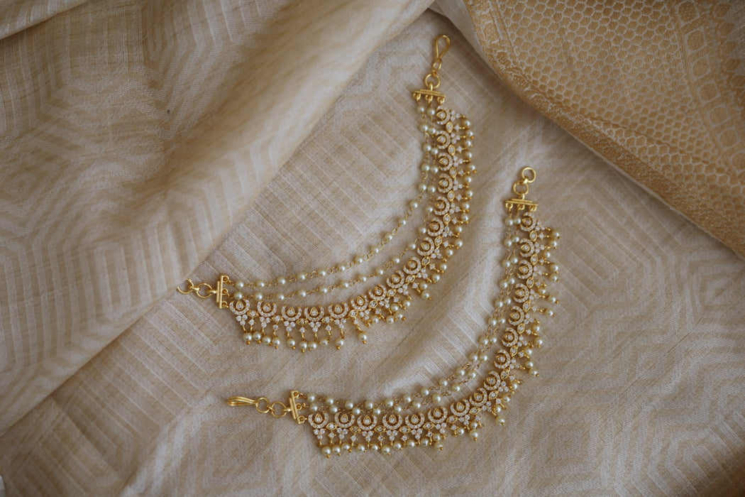 Heritage gold plated mattal / ear accessories HM736