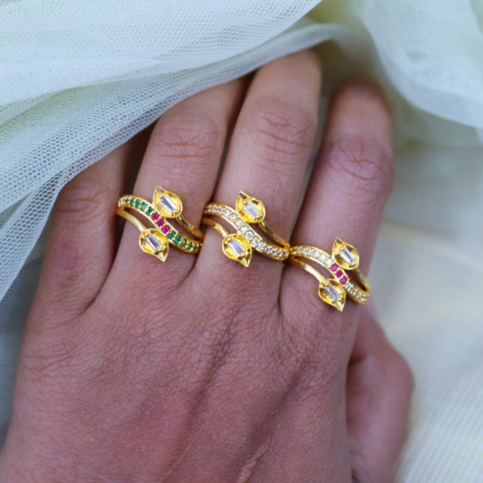 Heritage gold plated rings HRS0032