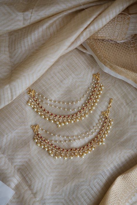 Heritage gold plated mattal / ear accessories HM732