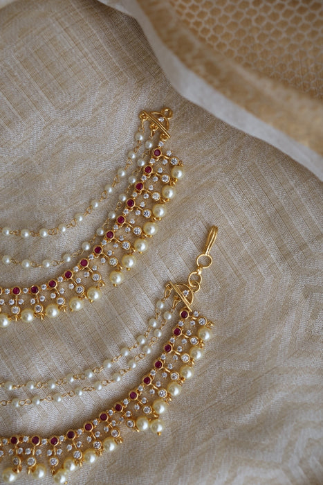 Heritage gold plated mattal / ear accessories HM732