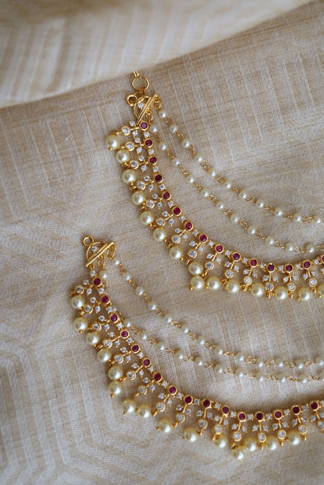 Heritage gold plated mattal / ear accessories HM732