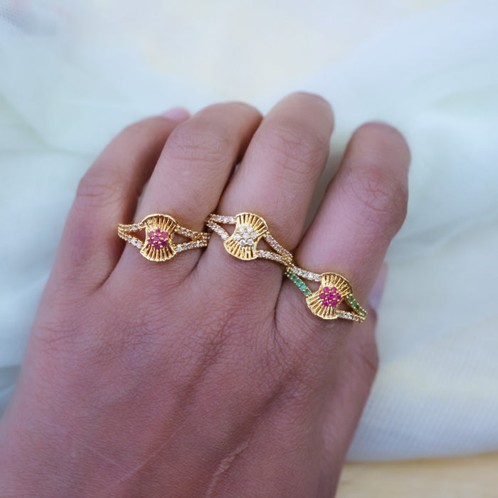 Heritage gold plated rings HRS004