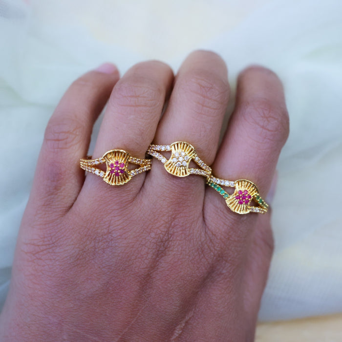 Heritage gold plated rings HRS004