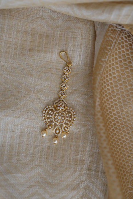 Trendy stone and pearl maang tikka TH278