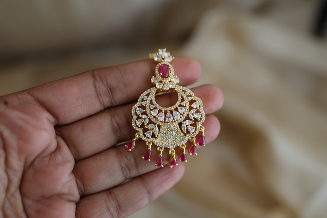 Trendy stone and pearl maang tikka TH77