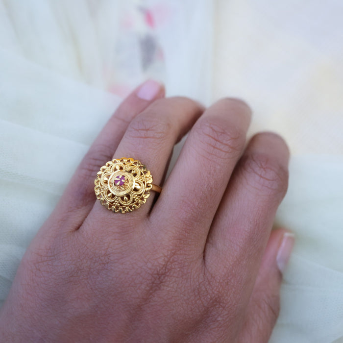 Heritage gold plated rings HRS0040