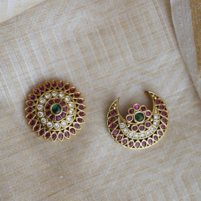 Heritage ruby white stone hair accessories HA97