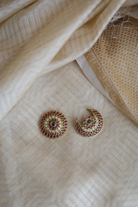 Heritage ruby white stone hair accessories HA97