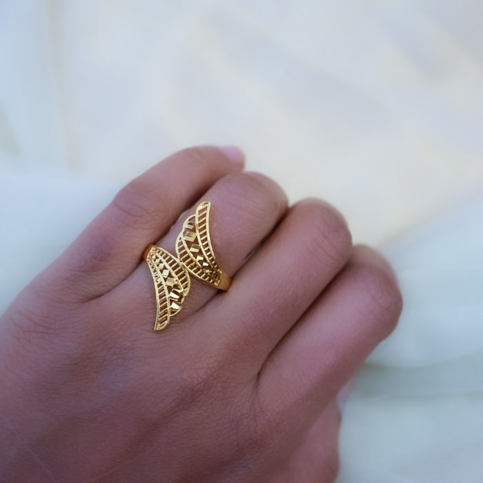 Heritage gold plated rings HRS0038