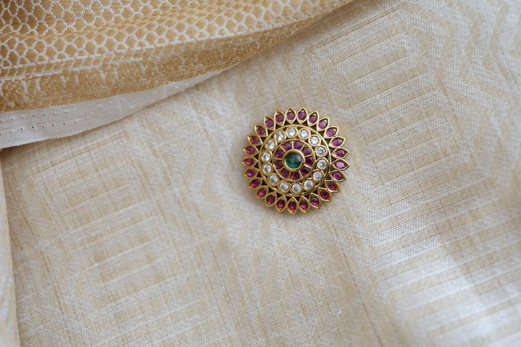 Heritage ruby white stone hair accessories HA97