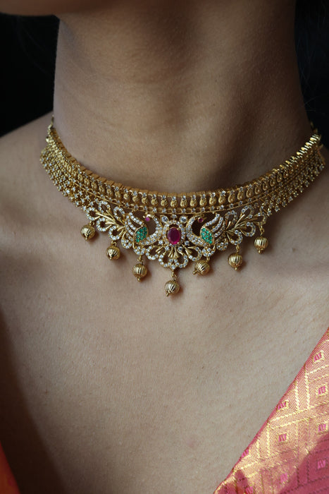 Antique choker necklace and earrings CCB20979