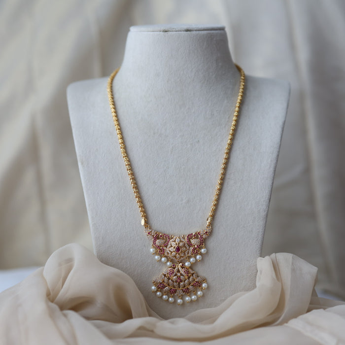 Heritage gold plated padakam necklace HP111