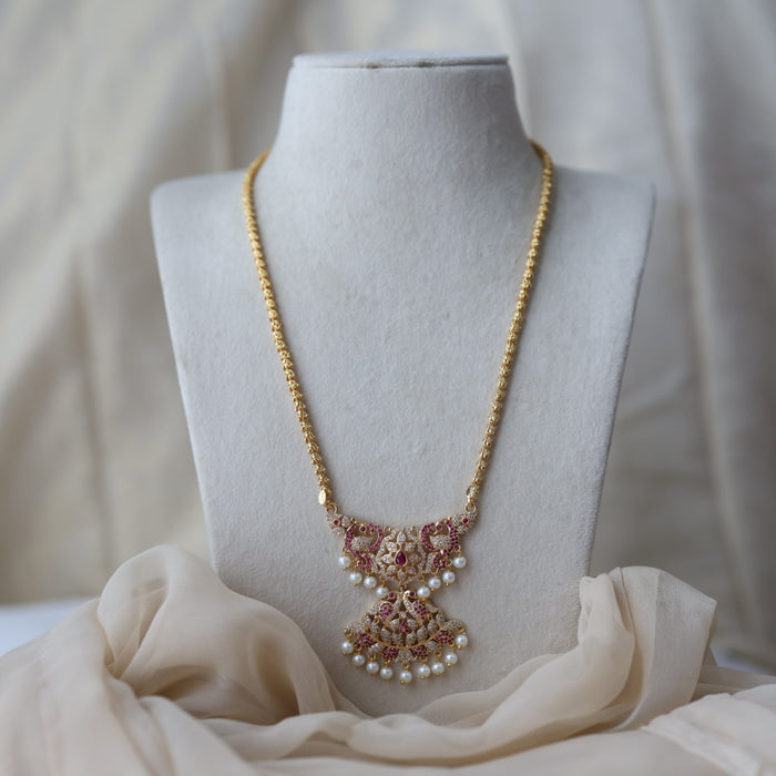 Heritage gold plated padakam necklace HP111