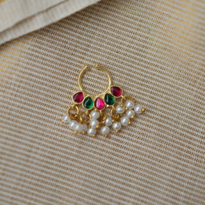 Minimalist Septum Nose Pin | Elegant Ethnic & Contemporary Nose Jewelry HN004