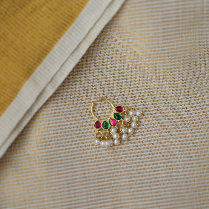 Minimalist Septum Nose Pin | Elegant Ethnic & Contemporary Nose Jewelry HN004