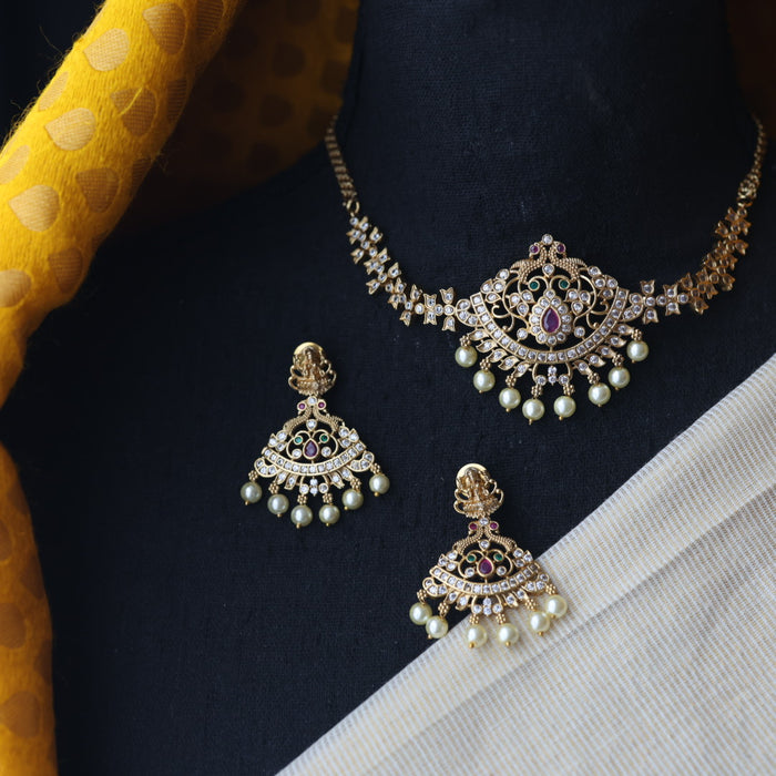 Antique choker necklace and earrings CCB11791