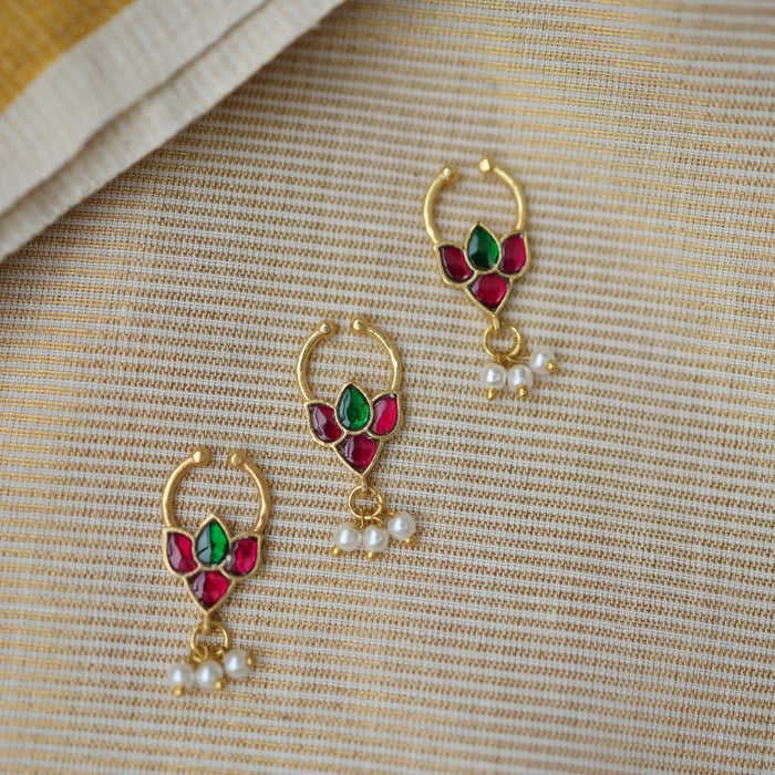Minimalist Septum Nose Pin | Elegant Ethnic & Contemporary Nose Jewelry HN005