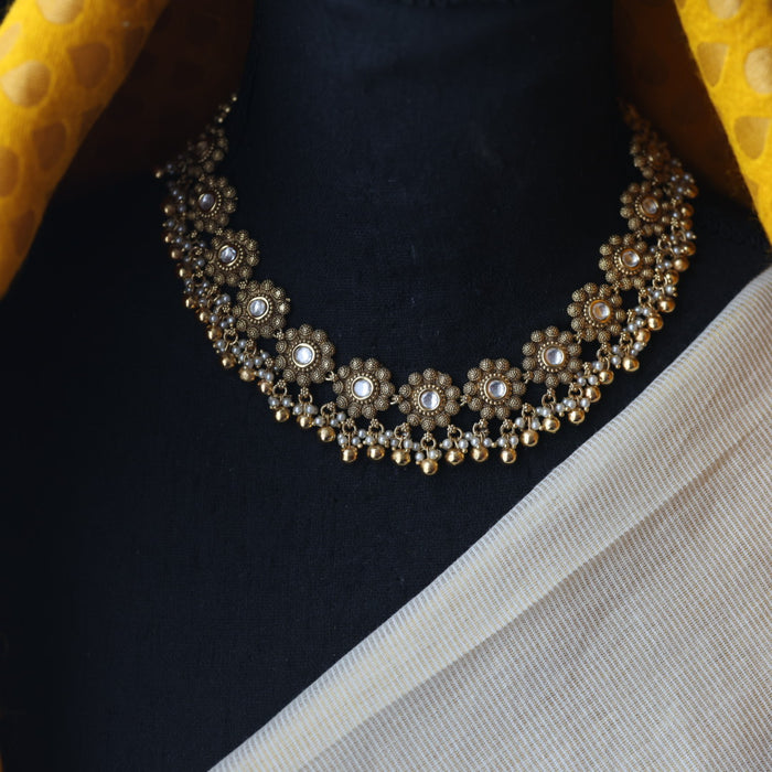 Antique choker necklace and earrings CCB16322