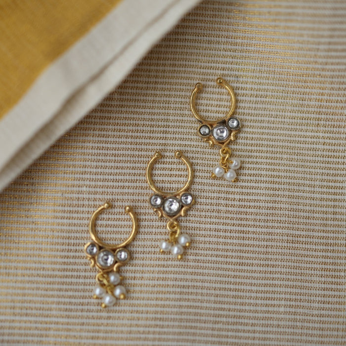 Minimalist Septum Nose Pin | Elegant Ethnic & Contemporary Nose Jewelry HN007