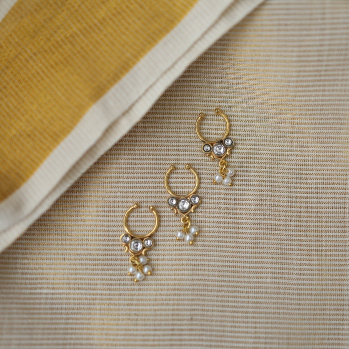 Minimalist Septum Nose Pin | Elegant Ethnic & Contemporary Nose Jewelry HN007