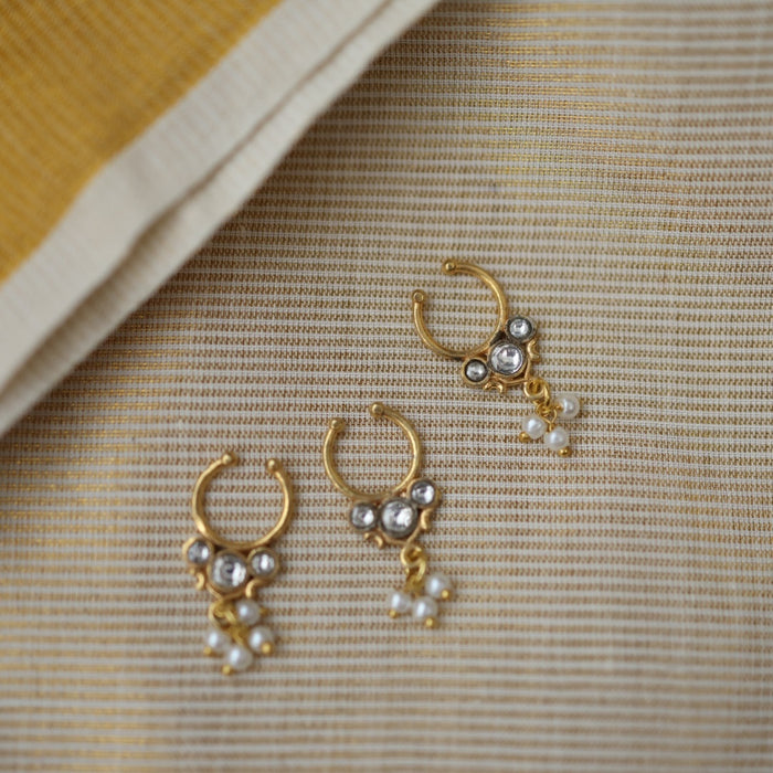 Minimalist Septum Nose Pin | Elegant Ethnic & Contemporary Nose Jewelry HN007