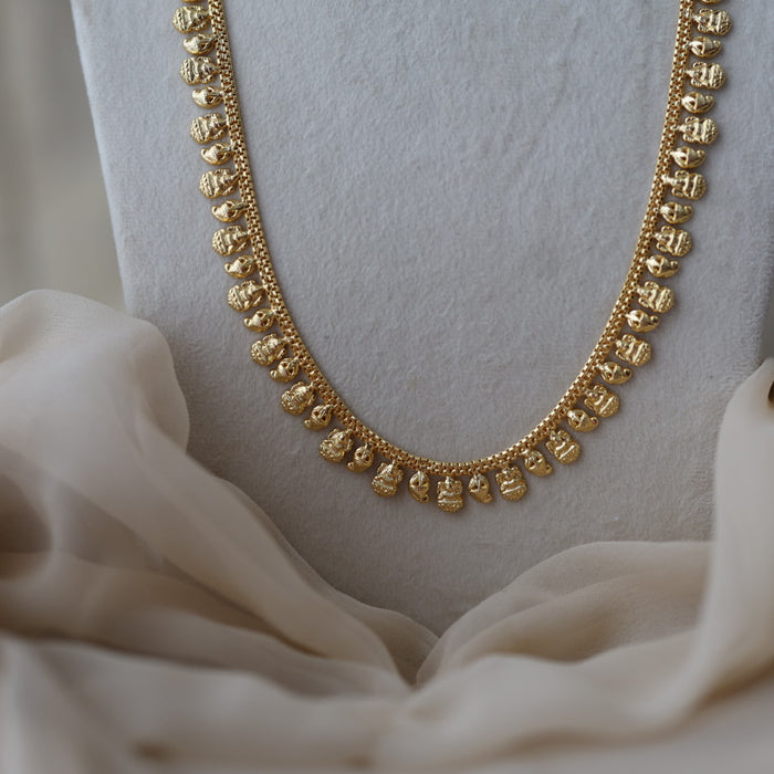 Heritage gold plated gold tone long necklace HL6633