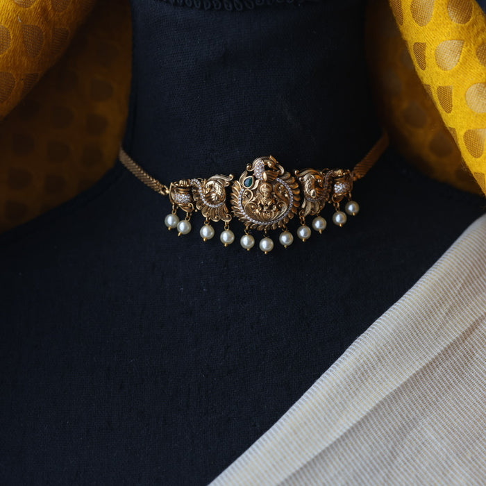 Antique choker necklace and earrings CCB112377