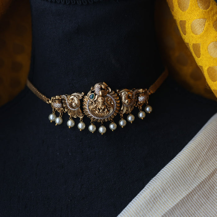 Antique choker necklace and earrings CCB112377
