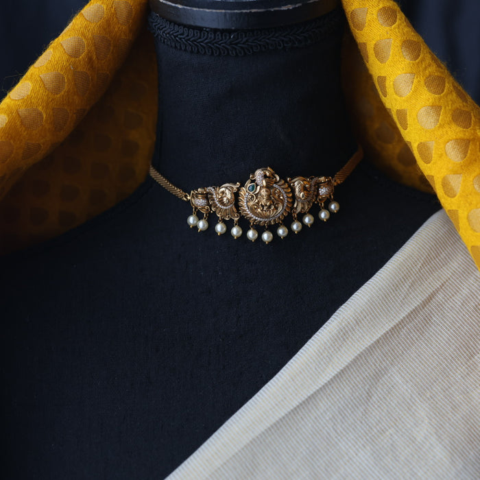Antique choker necklace and earrings CCB112377