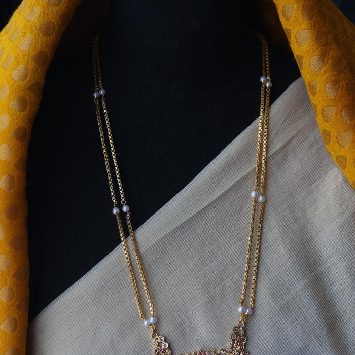 Heritage gold plated padakam necklace HP111