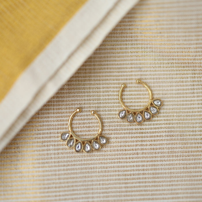 Minimalist Septum Nose Pin | Elegant Ethnic & Contemporary Nose Jewelry HN010