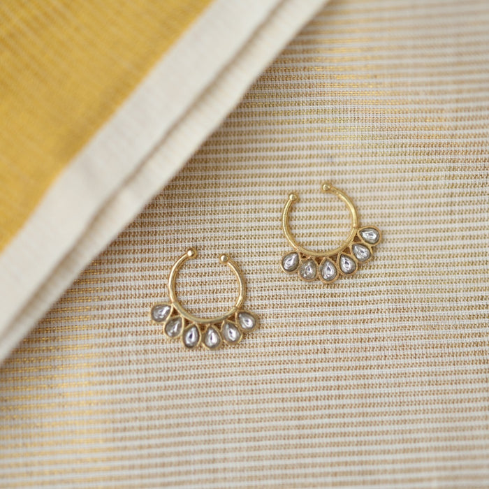 Minimalist Septum Nose Pin | Elegant Ethnic & Contemporary Nose Jewelry HN010