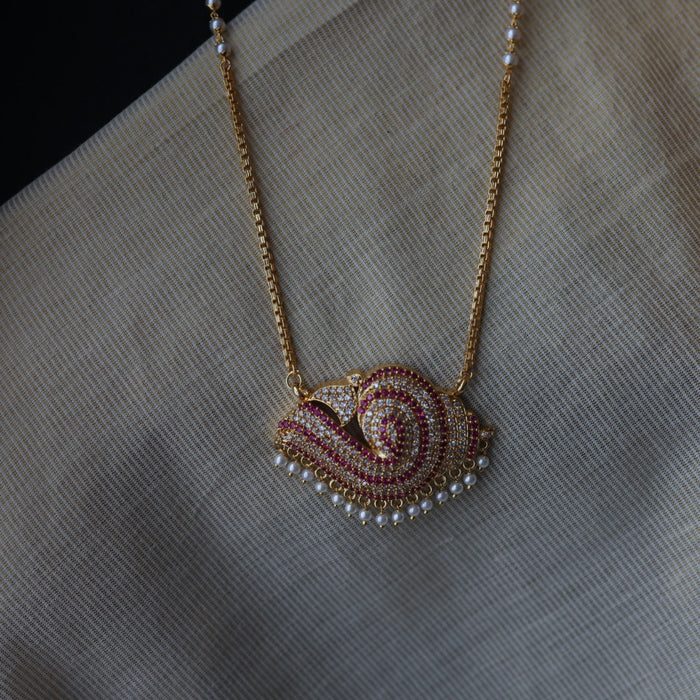 Heritage gold plated padakam necklace HP1938