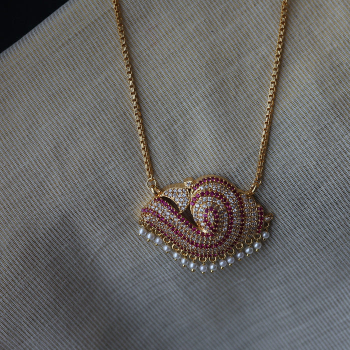 Heritage gold plated padakam necklace HP1938