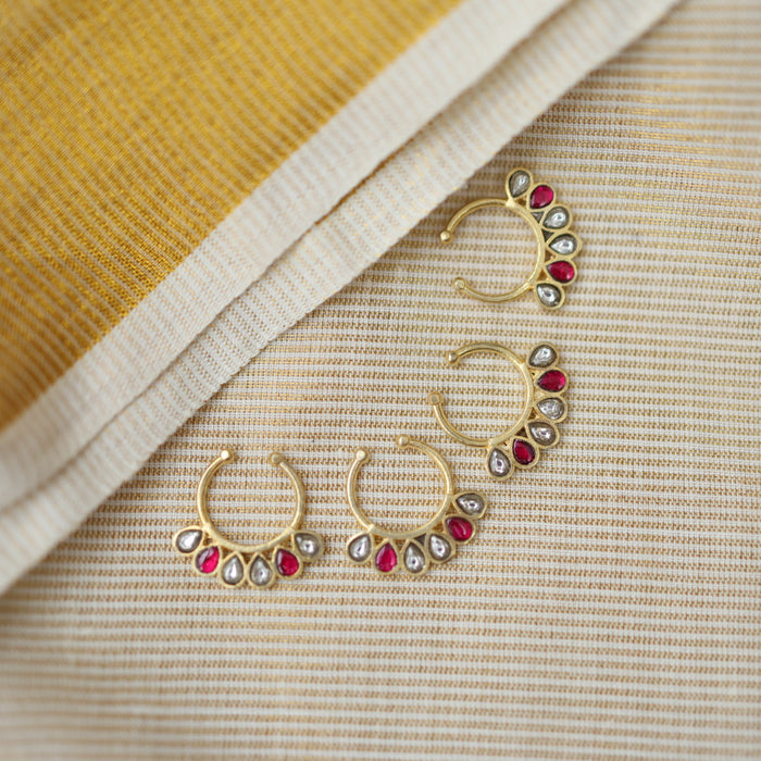 Minimalist Septum Nose Pin | Elegant Ethnic & Contemporary Nose Jewelry HN11
