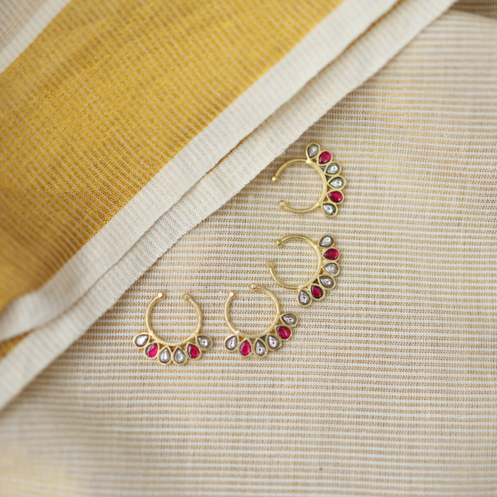 Minimalist Septum Nose Pin | Elegant Ethnic & Contemporary Nose Jewelry HN11