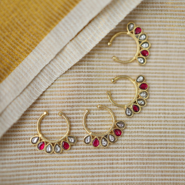 Minimalist Septum Nose Pin | Elegant Ethnic & Contemporary Nose Jewelry HN11