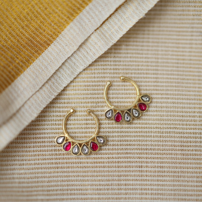 Minimalist Septum Nose Pin | Elegant Ethnic & Contemporary Nose Jewelry HN11