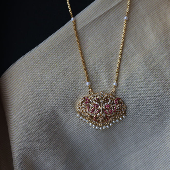Heritage gold plated padakam necklace HP6881
