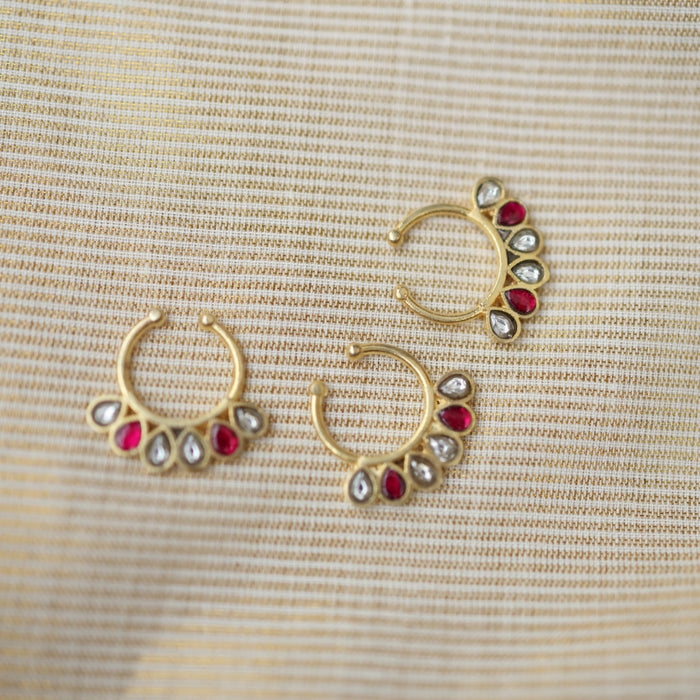 Minimalist Septum Nose Pin | Elegant Ethnic & Contemporary Nose Jewelry HN11