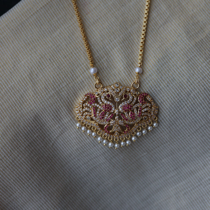 Heritage gold plated padakam necklace HP6881