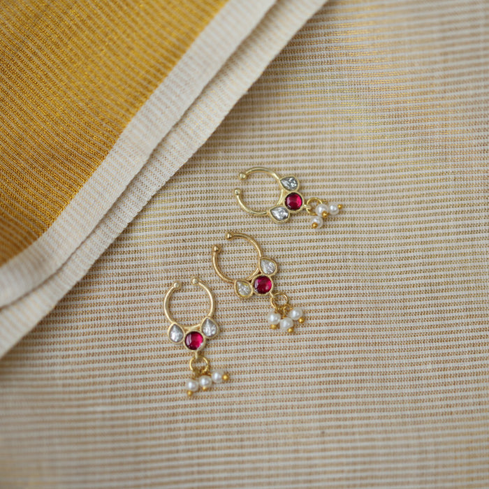 Minimalist Septum Nose Pin | Elegant Ethnic & Contemporary Nose Jewelry HN016
